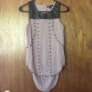 Double Zero Brown Flowey Tank Size XS